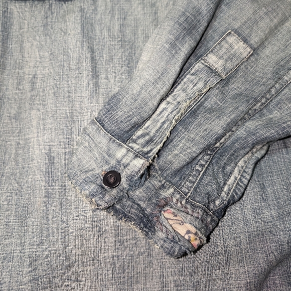 Magnolia Pearl Woodstock Sanforized Denim Patchwork Embroidered Women's OSFM - Picture 2 of 14